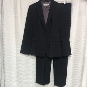 CALVIN KLEIN Charcoal Gray PinStrip PantSuit